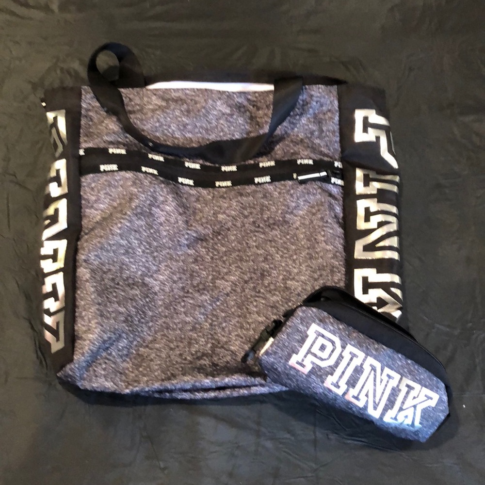 New PINK bag and matching cosmetic bag